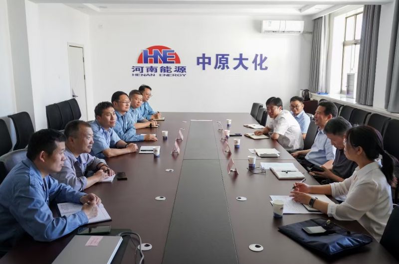 鹤煤公司与销售总公司一行到388vip太阳集团走访 ?